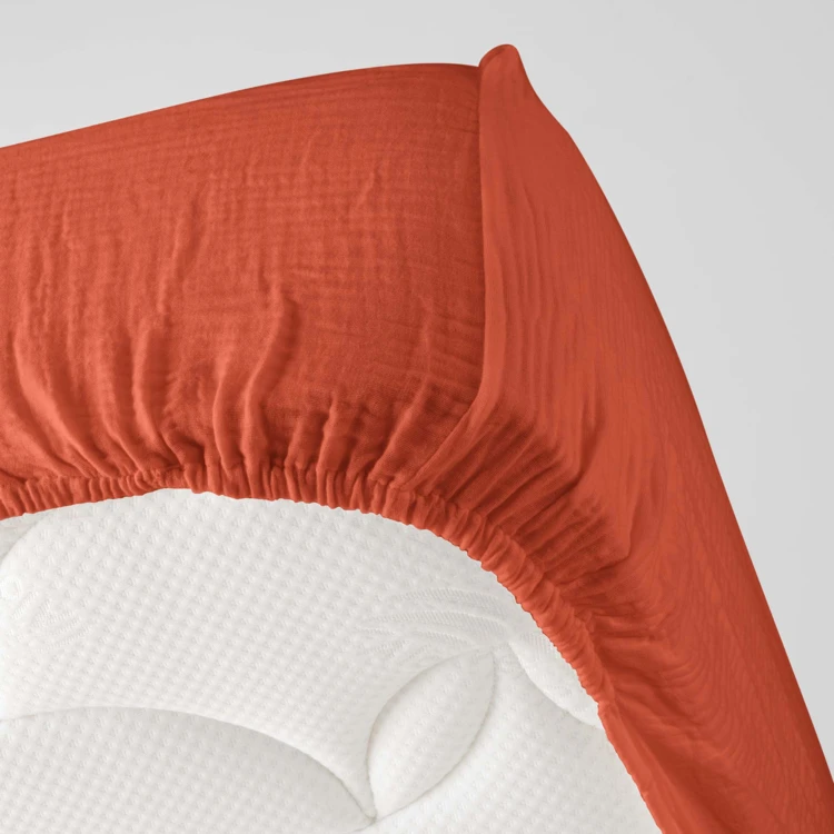 Drap Housse en gaze de coton