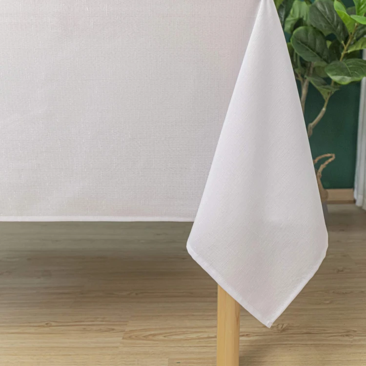 Flecken- und knitterfreie Tischdecke mit Melange-Effekt