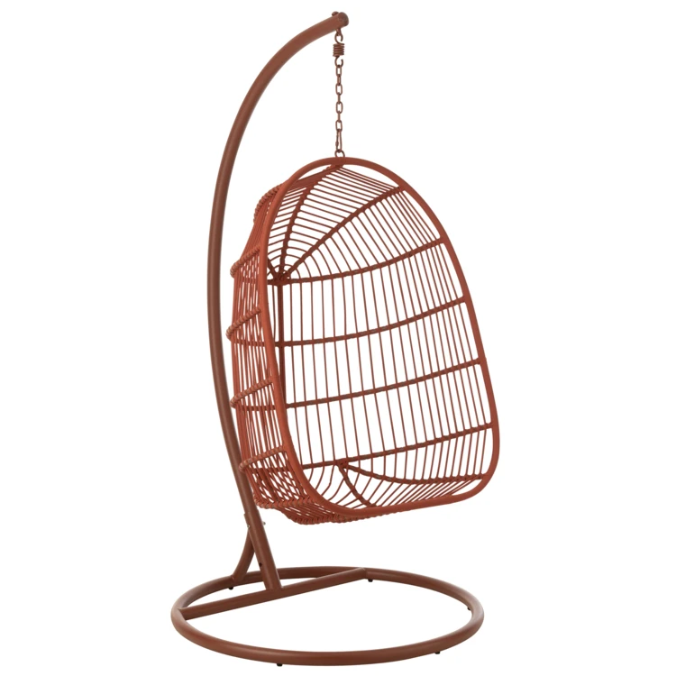 Fauteuil suspendu acier et corde