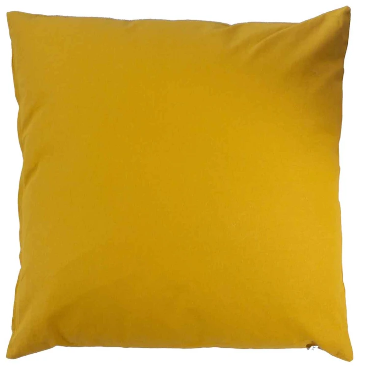 Coussin uni en polyester déhoussable