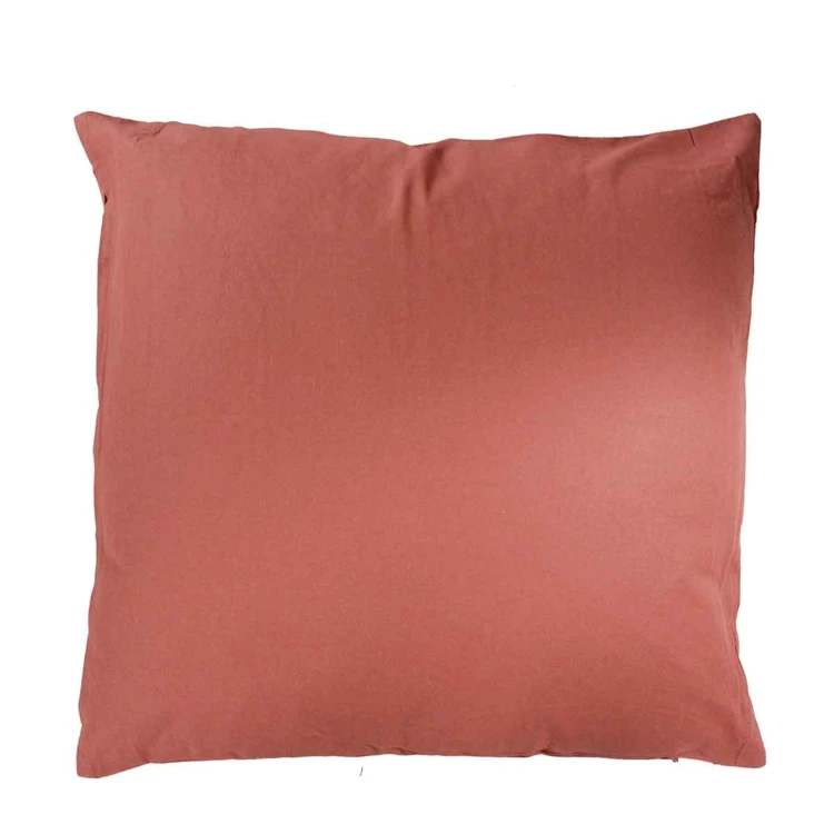 Coussin uni en polyester déhoussable