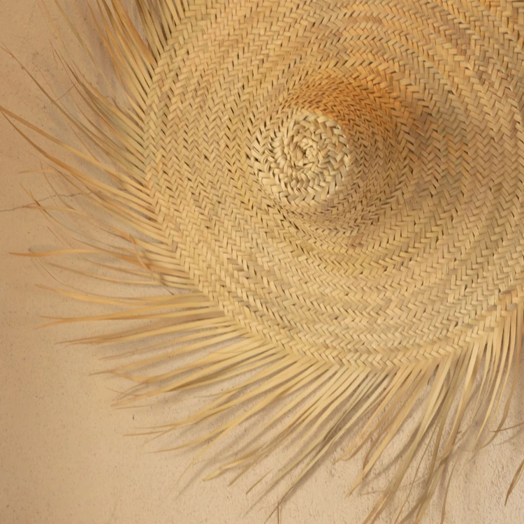 Chapeau de paille naturelle XXL