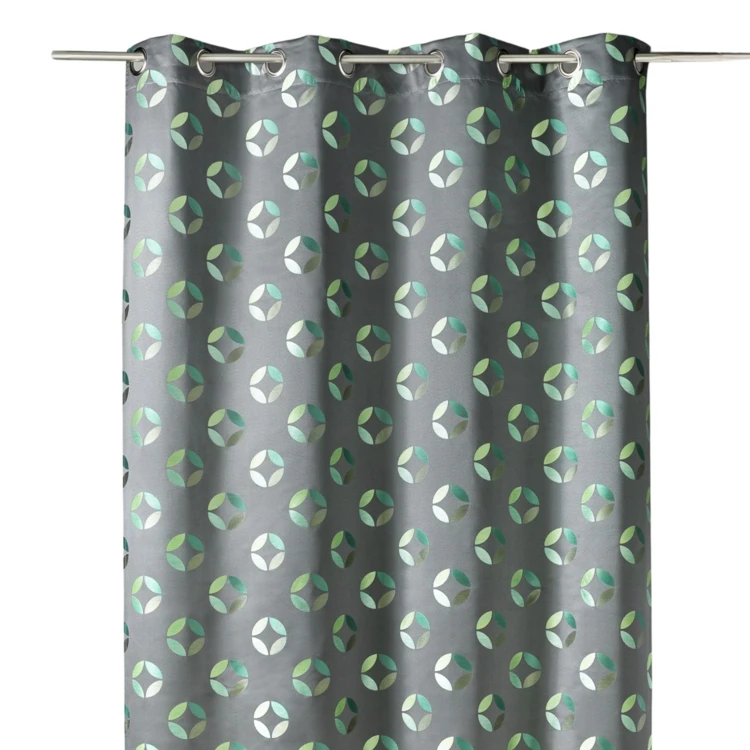 Rideau en jacquard à imprimés "rosace"