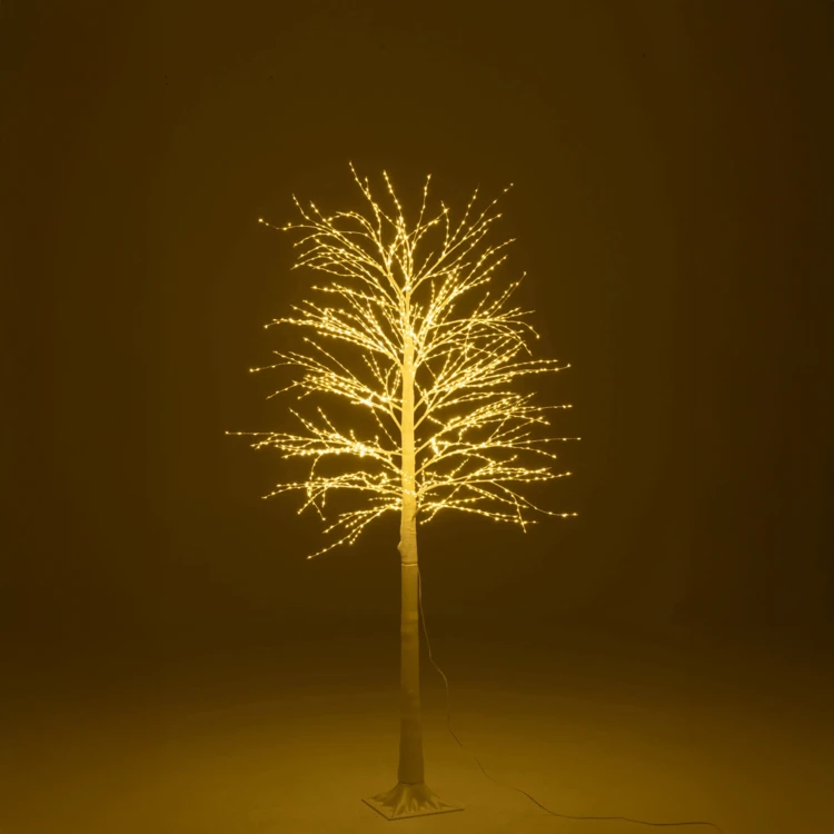 ARBRE 2000 LED PLASTIQUE MARRON MEDIUM