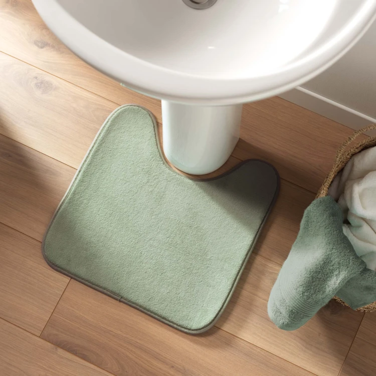 Alfombra para contorno WC en microfibra
