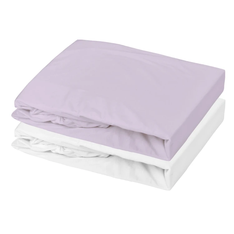 Lot alèse imperméable et drap-housse bébé en coton