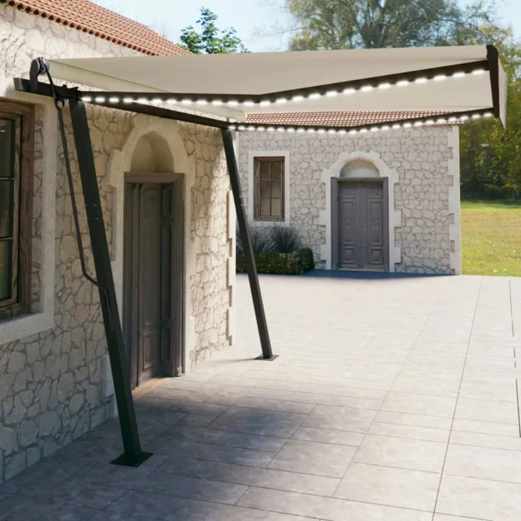 Toldo automático con sensor de viento y LED