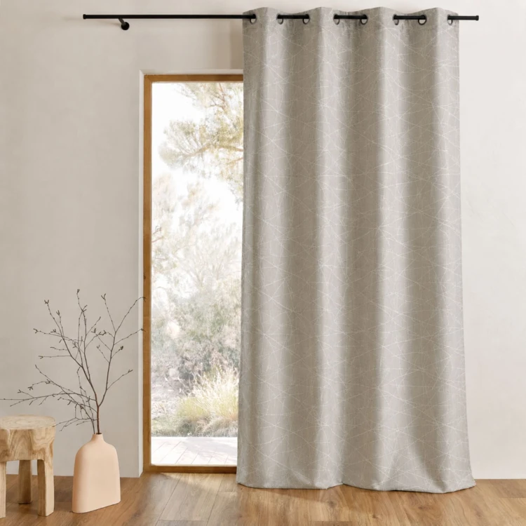 Rideau en Jacquard à Imprimés Design