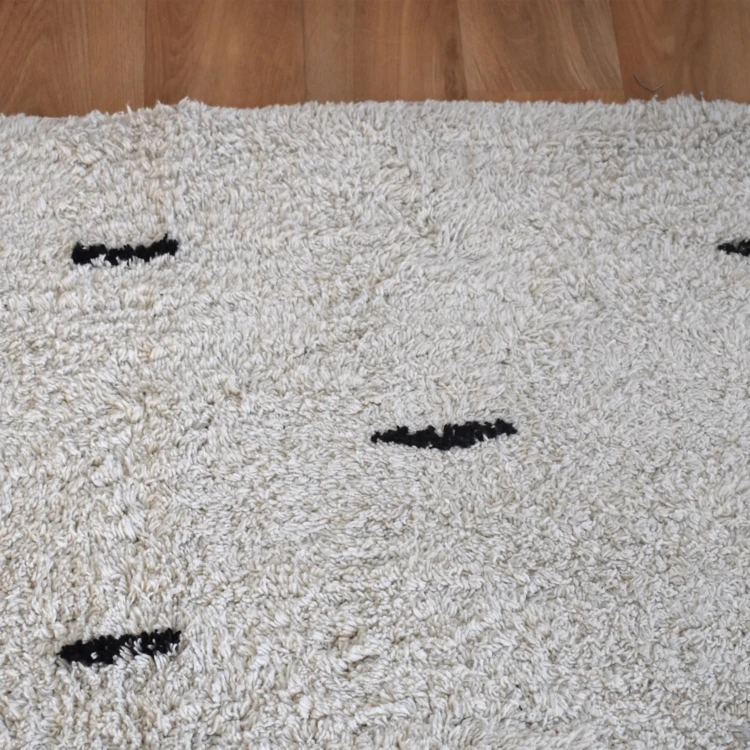 Tapis de salon en coton petits traits