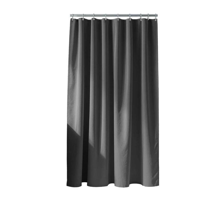 Cortina de duche simples com ganchos