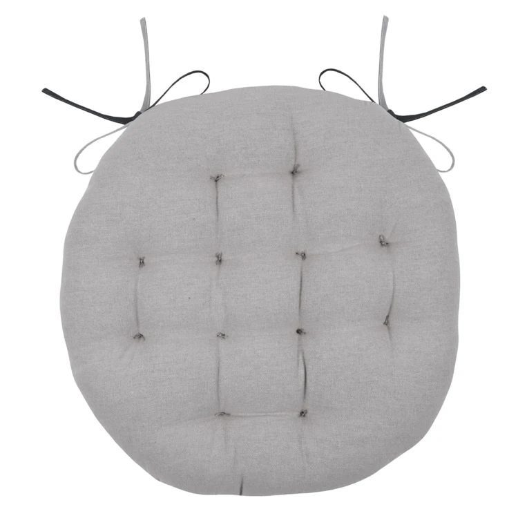 Galette de chaise ronde et bicolore