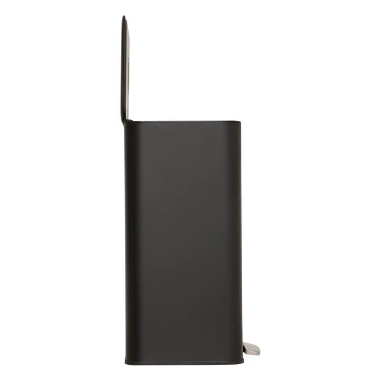 Poubelle à pédale slim en métal avec filtre anti-odeurs 50 L