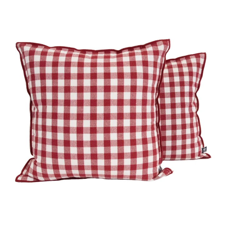 Coussin motif Vichy