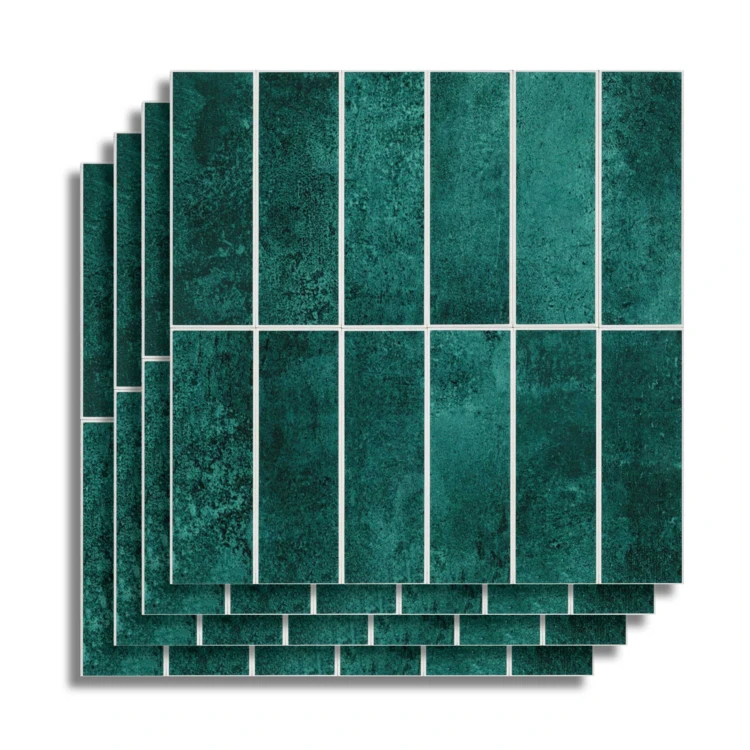 Crédence adhésive murale 3D effet carrelage 4 pièces