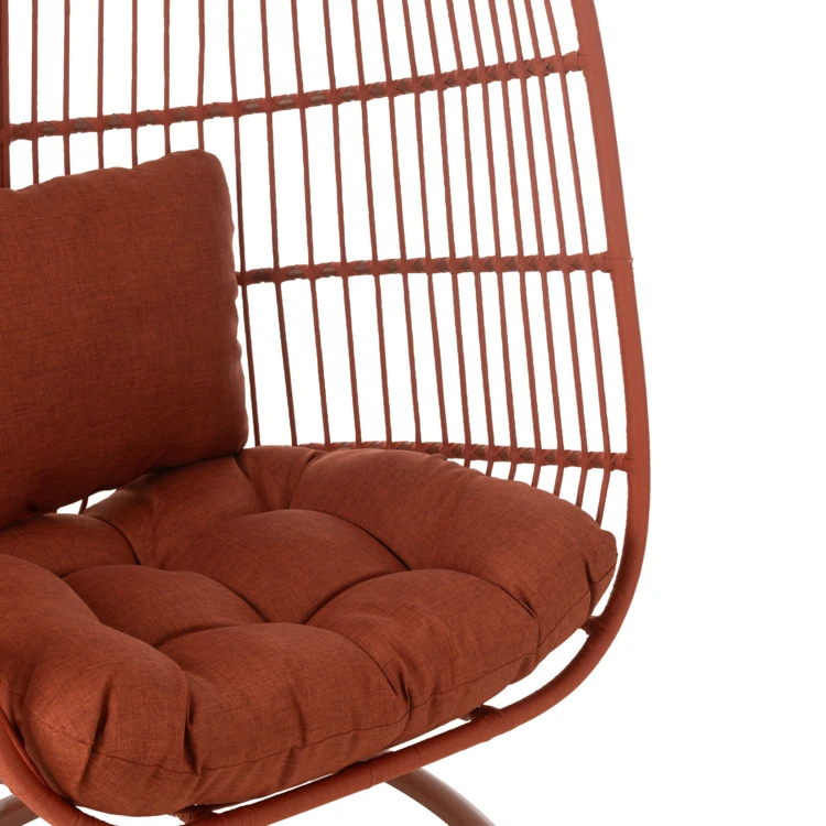 Fauteuil suspendu acier et corde