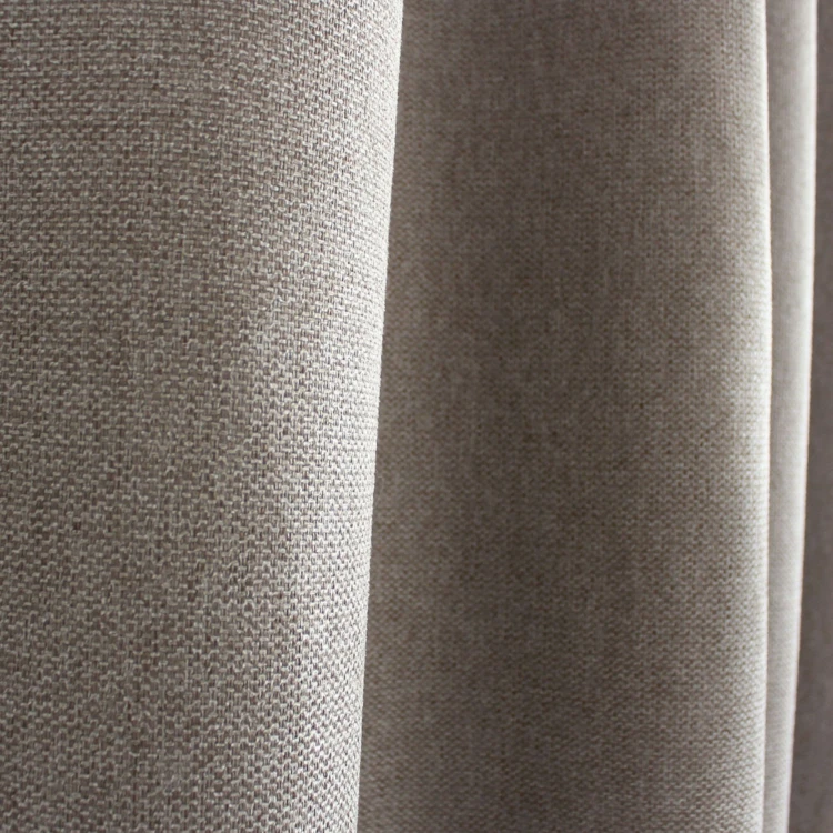 Rideau à oeillets en velours chenillé