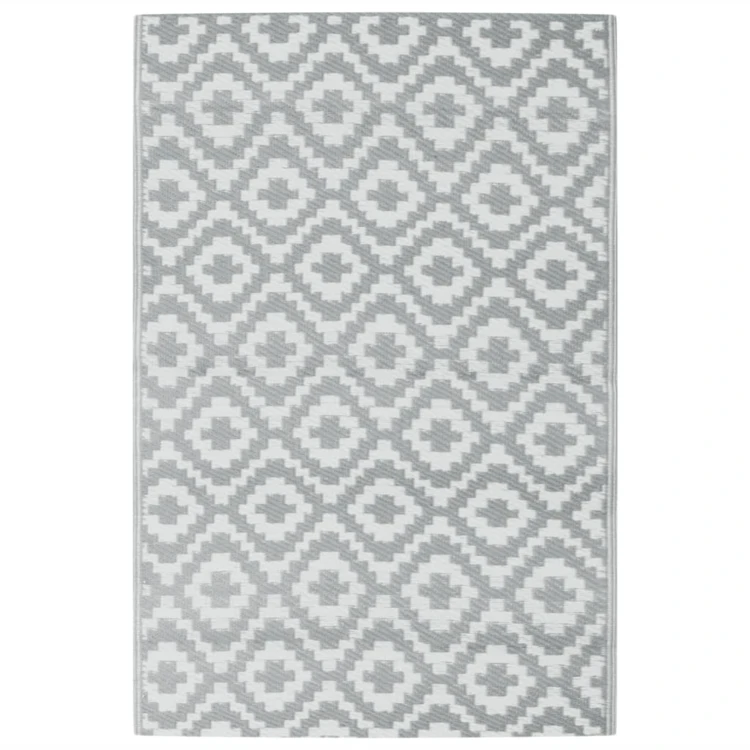 Tapis d’extérieur rectangulaire réversible motif géométrique
