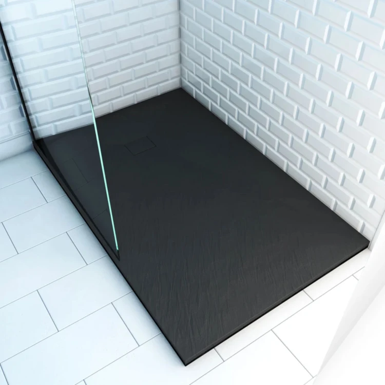 Receveur en résine effet pierre