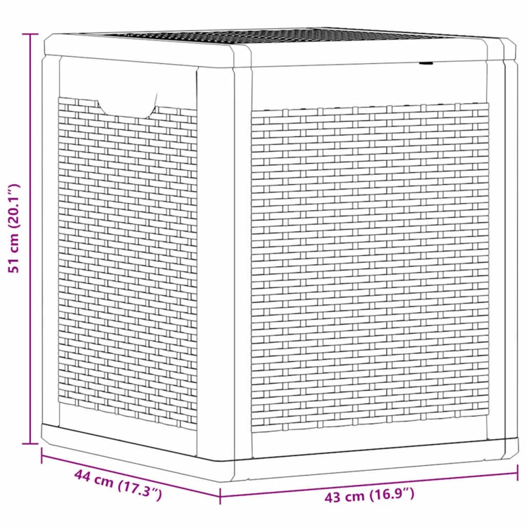 Coffre de rangement extérieur