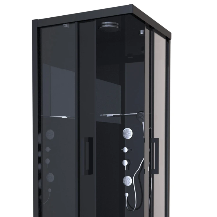 Cabine de Douche Black Mirror Carrée