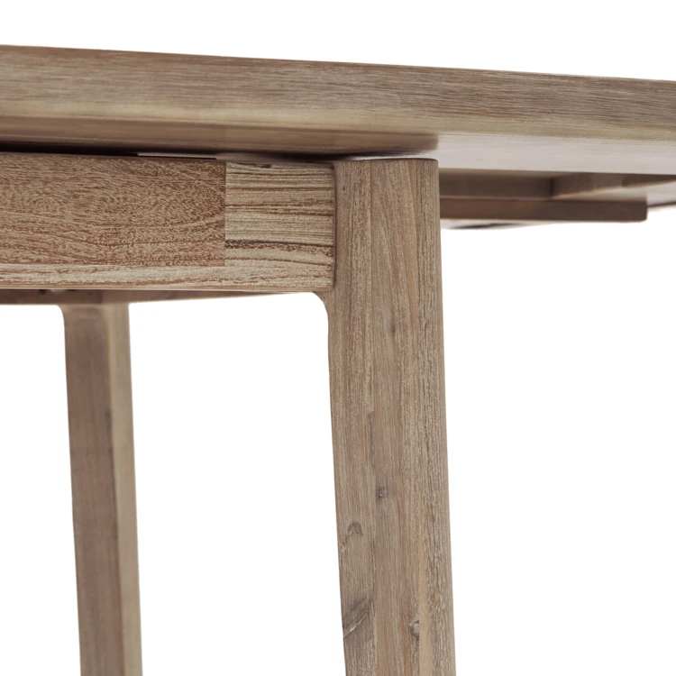 Mesa de comedor extensible de acacia con extensiones