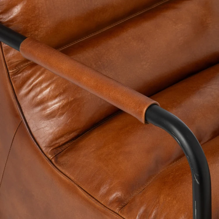 Fauteuil en cuir