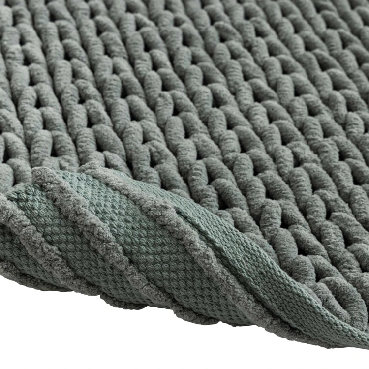 Tapis de bain en chenille douce antidérapant