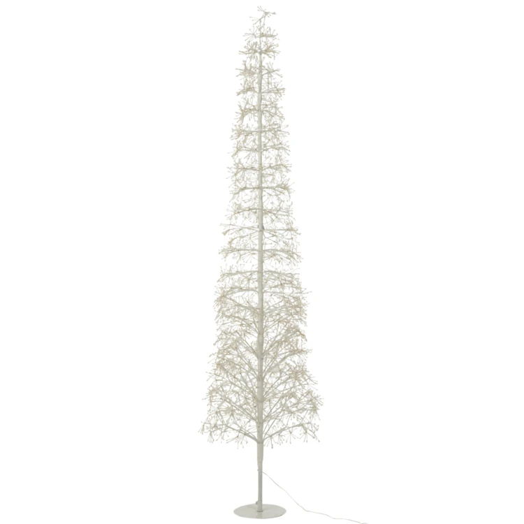 ARBRE LED LUMIÈRES BLANC CHAUD FER NOIR EXTRA LARGE