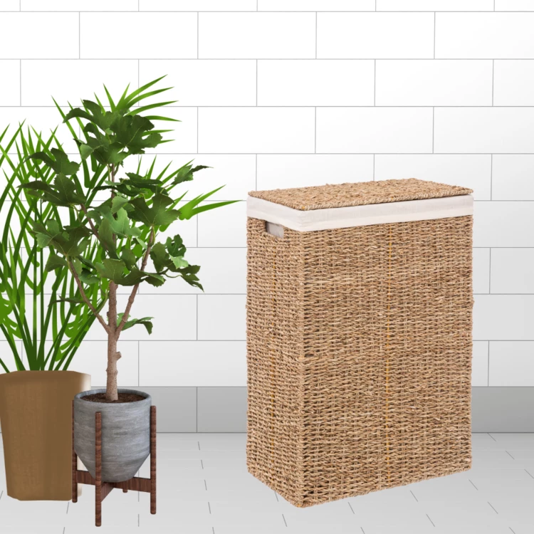 Wäschekorb aus 40 Liter Bambus