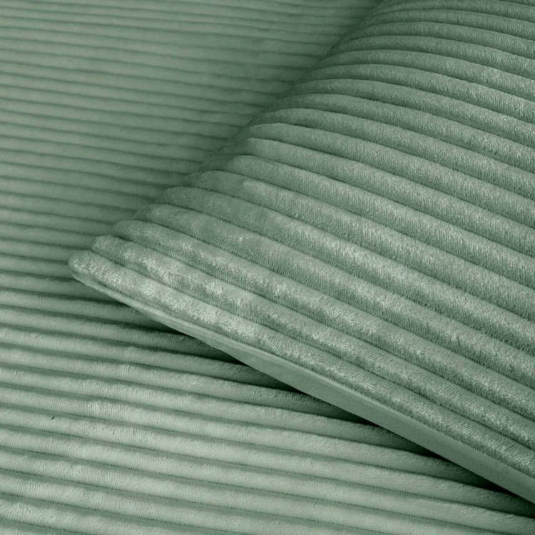 Parure de lit en flanelle relief unie avec fermeture zippée