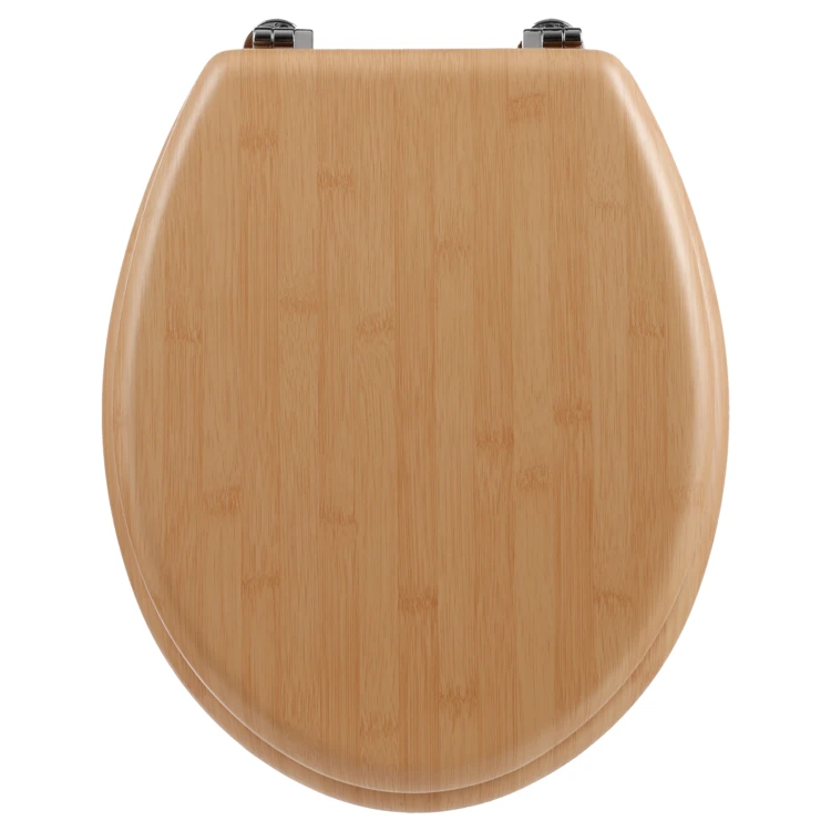 WC-Sitz aus Holz in Bambusoptik