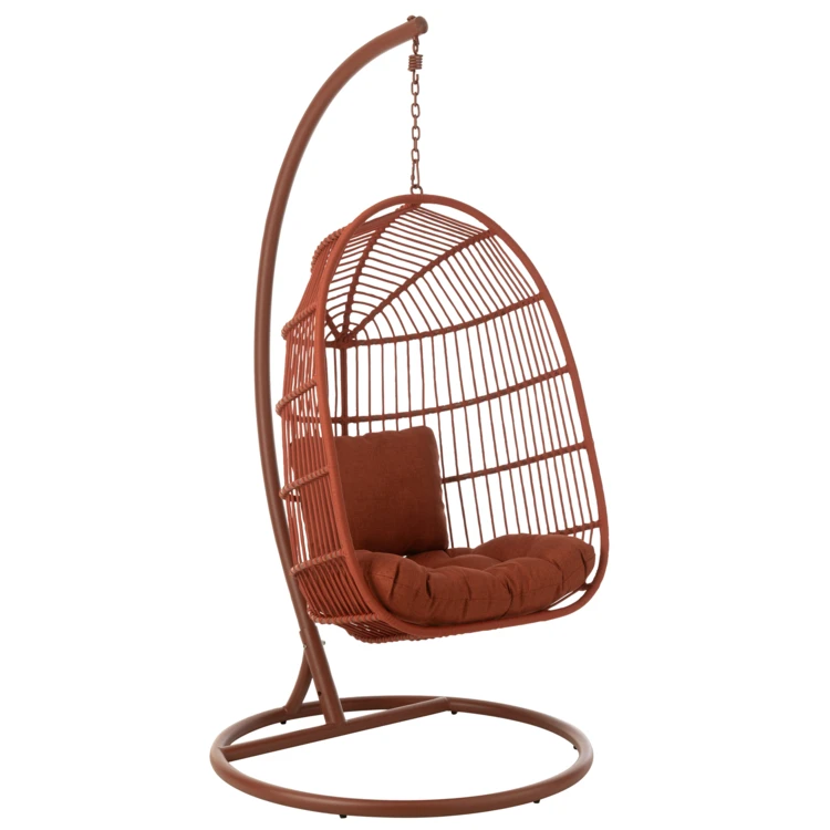 Fauteuil suspendu acier et corde