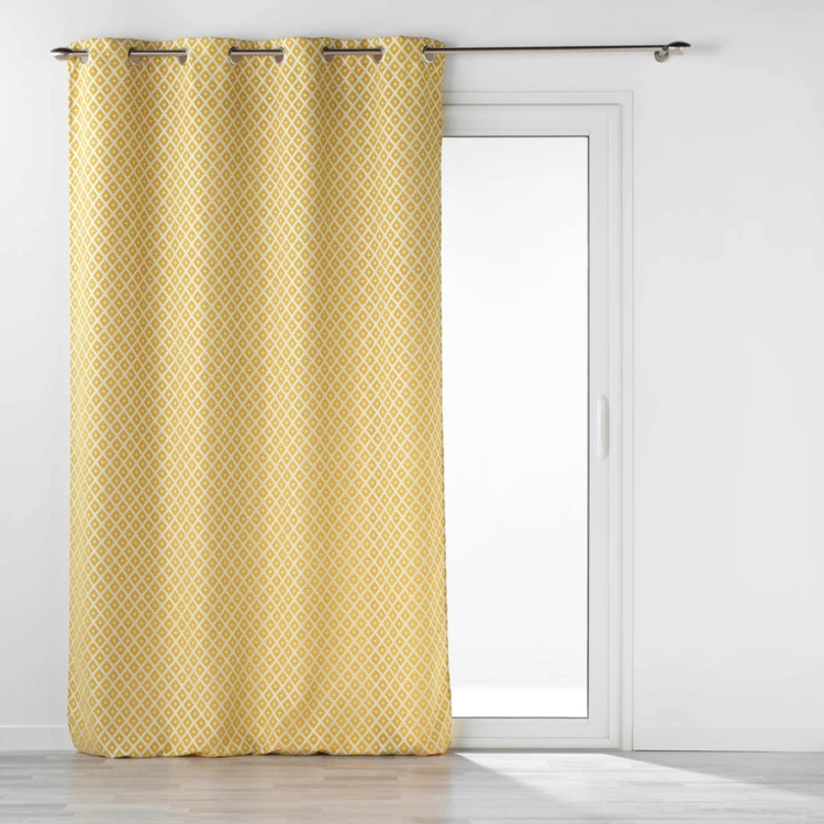 Rideau Jacquard motif losange