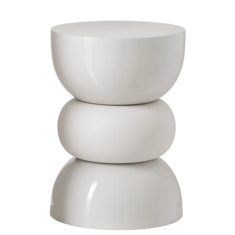 TABLE D'APPOINT CHROME FER NOIR
