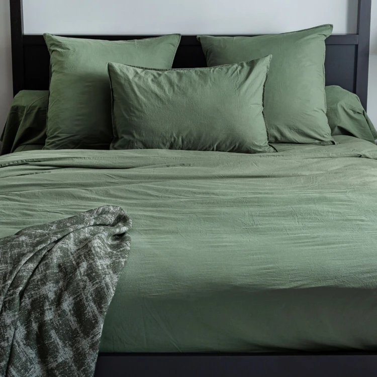 Housse de couette coton Lavé Oekotex