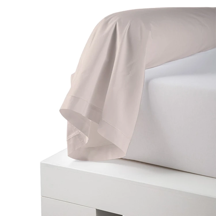 Taie de traversin percale de coton piquée unie