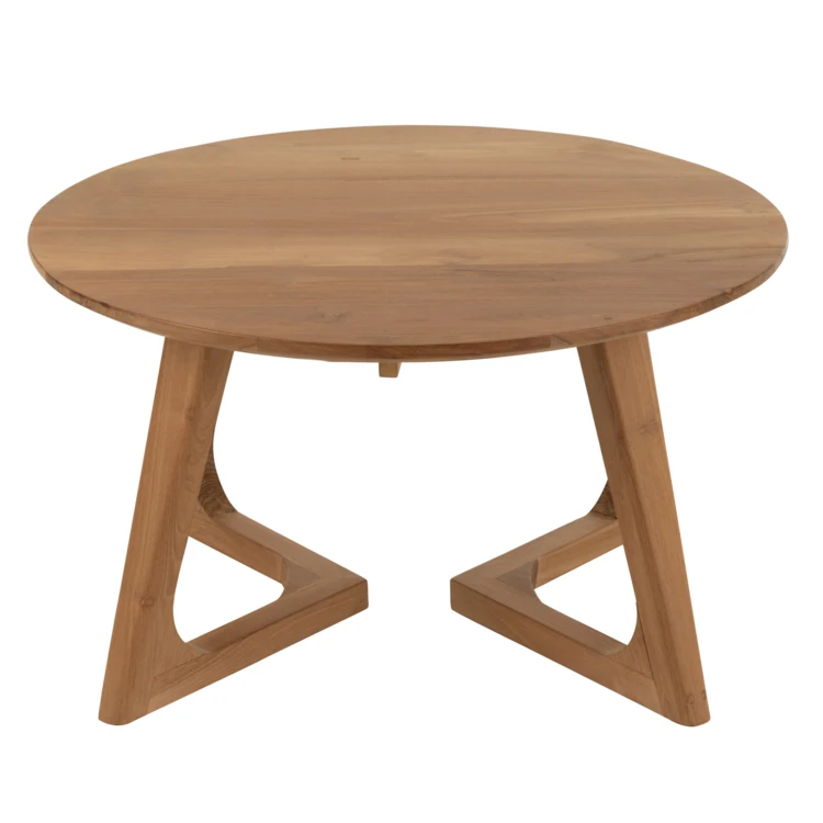 Table basse ronde bois de teck