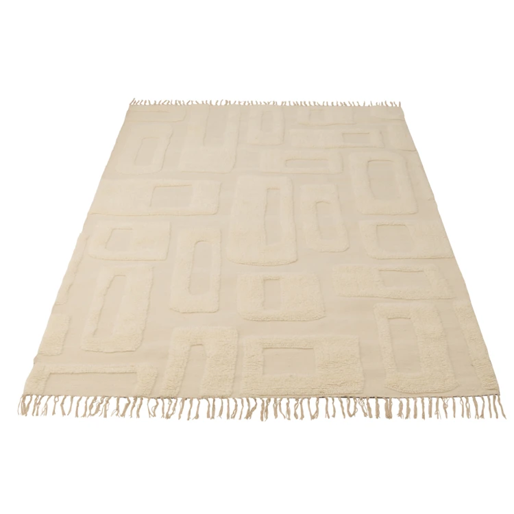Tapis en laine motif abstrait