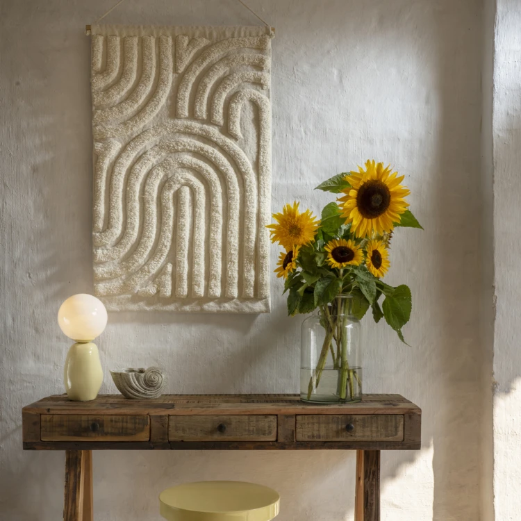 2-in-1 wand- en badmat, getuft katoen, design
