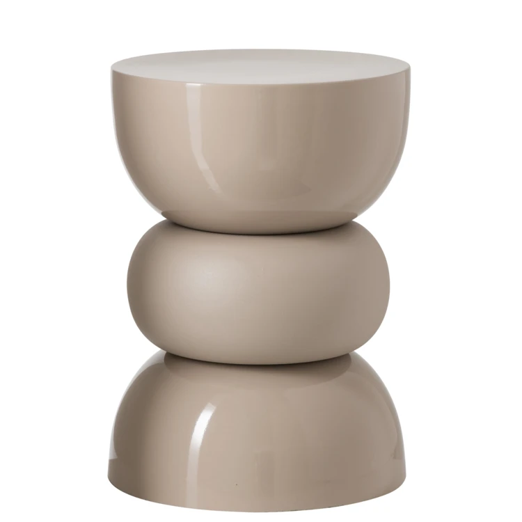 TABLE D'APPOINT CHROME FER NOIR