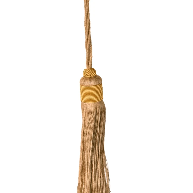 Fermacravatta con nappina naturale