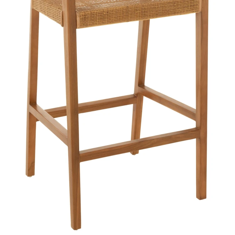 Chaise de bar en teck