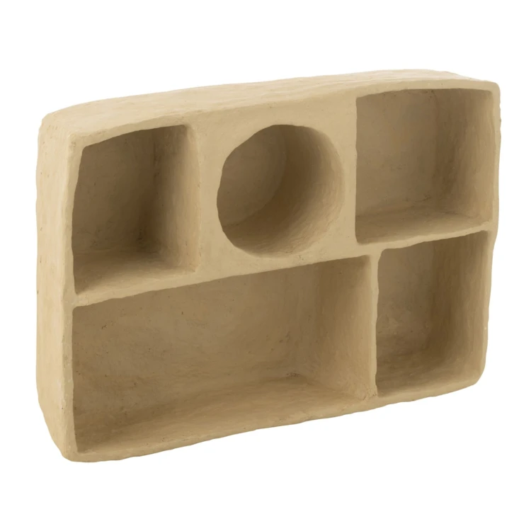 Estante de pared de papel maché