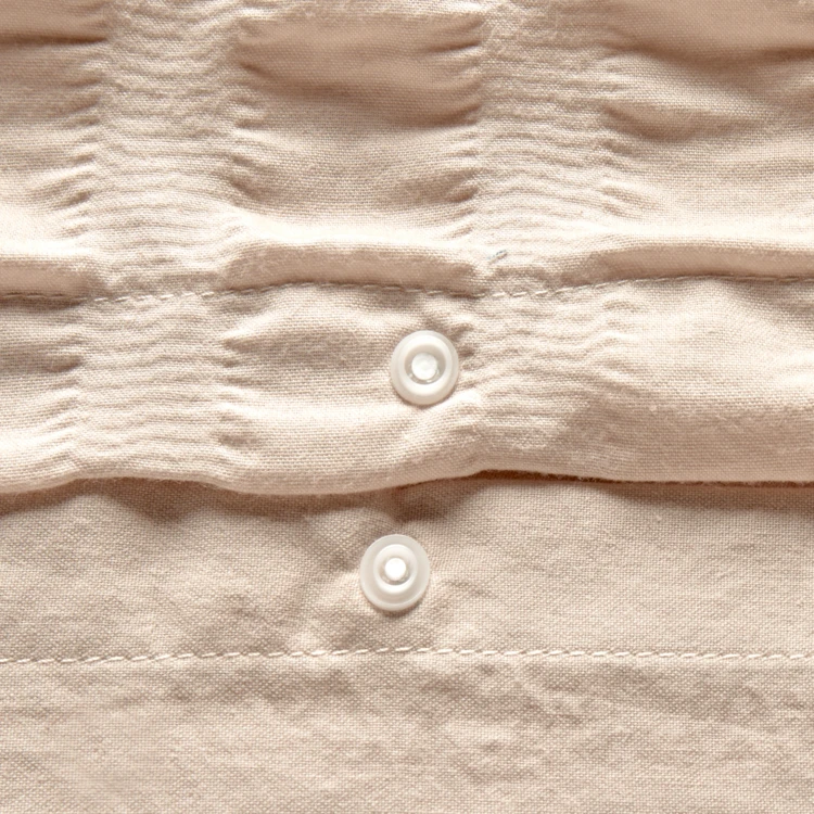 Parure de lit 3 pièces à rayures plissées