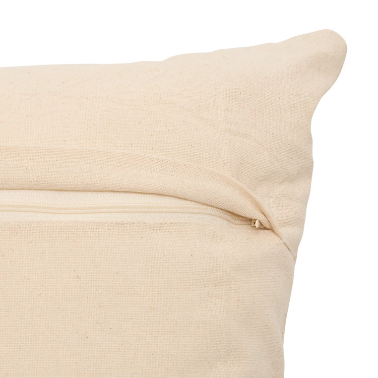 Coussin décoratif tufté en coton à motifs en relief