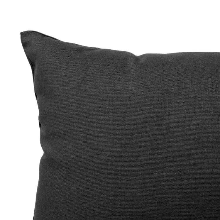 Cojín de algodón liso sin funda extraíble