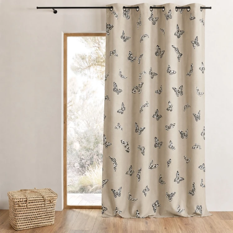 Jacquard-Vorhang mit Schmetterlingsmuster