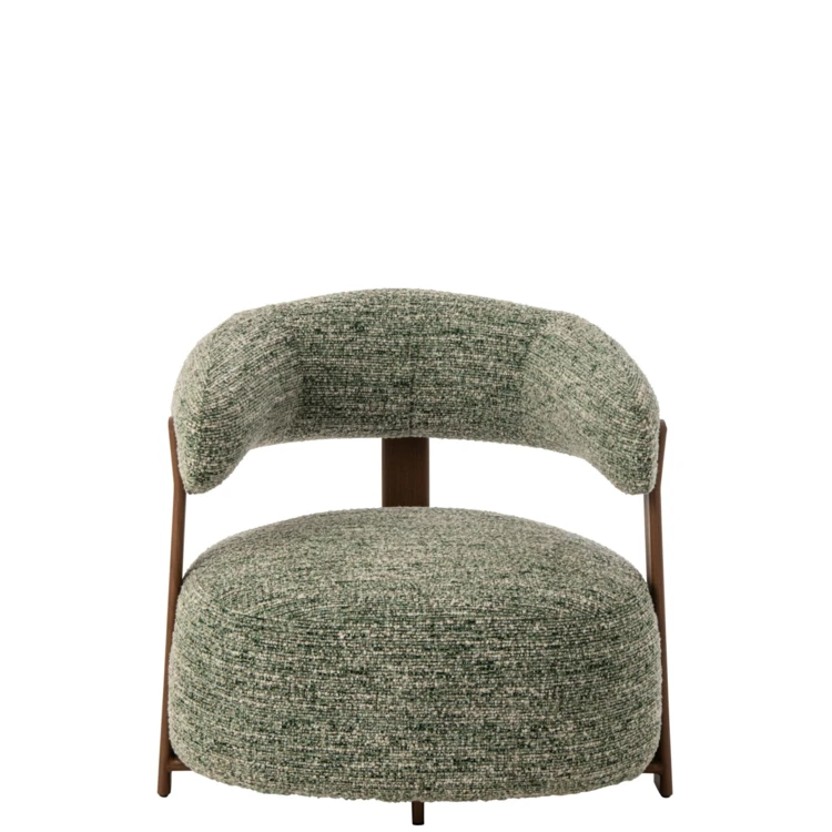 Fauteuil en textile avec rembourrage en mousse