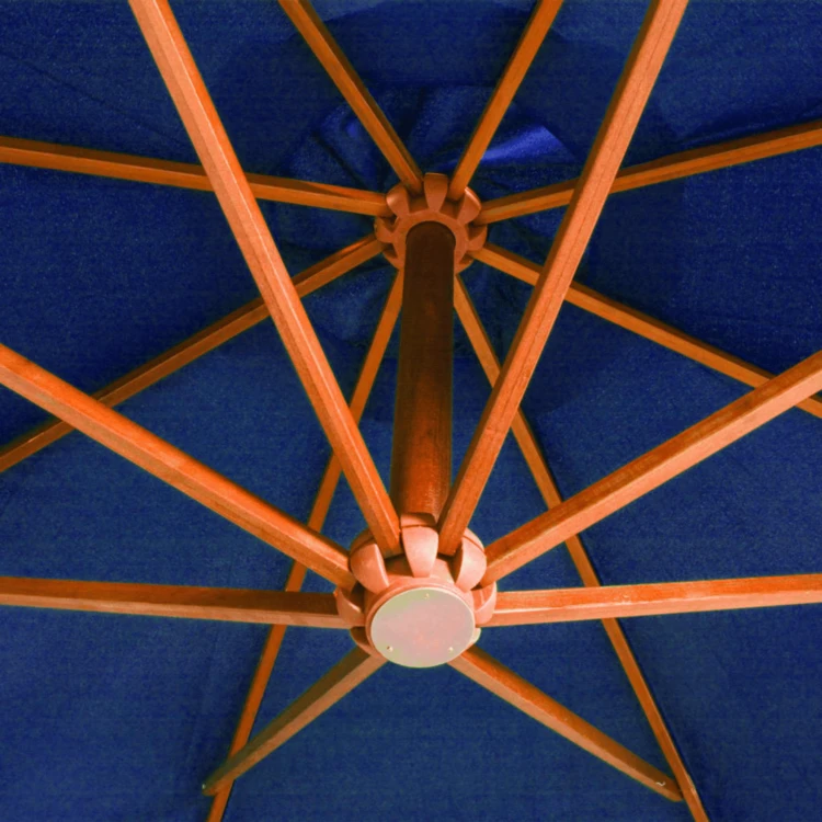 Parasol suspendido de madera