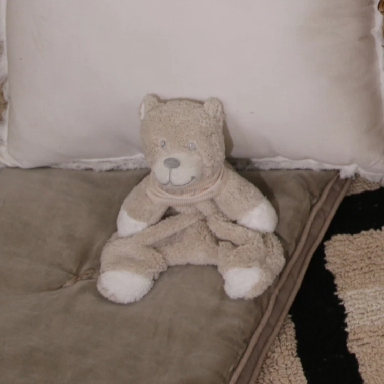 Doudou ours beige